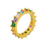 Baguette Colorful Ring