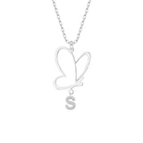 Butterfly Kette mit Wunschbuchstabe