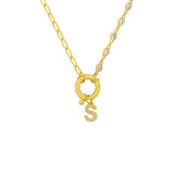 Chain Design Diamond Zirkonia Buchstaben Halskette