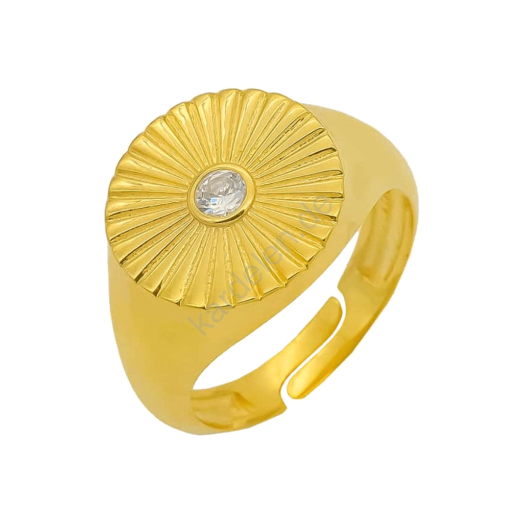 Daisy Solitaire Ring (6985707552813)
