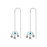 Firuze White Eye Ohrring