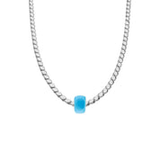 Gersten Halskette mit Blauen Stein (7017583214637)