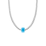 Gersten Halskette mit Blauen Stein