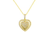 Herz Zirkonia Gravurkette Rotate