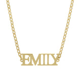 Gourmet Namenskette - Schriftart Cambria