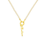 Pearl Chain Signatur Namenskette