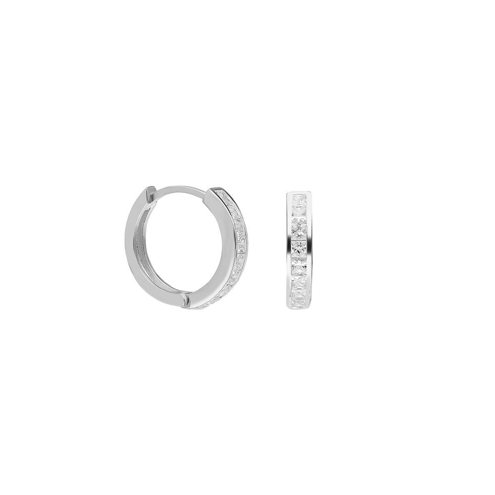 Round Zirconia Basic Ohrring (7027151339565)