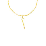 Signatur Namenskette Figaro