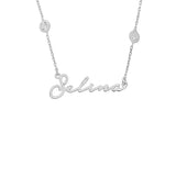 Zirkonia Stones Signatur Halskette