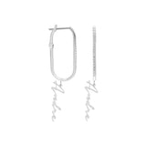 Collage Signatur Namens Ohrring