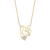 Mom Halskette mit Herz