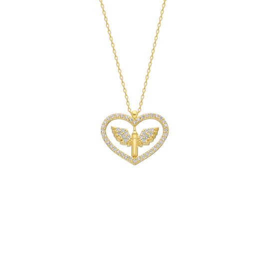 Rotierende Schutzengelkette mit Zirkonia (7153016864813)