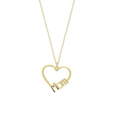 MOM herz Halskette