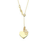 Y Halskette mit Herz und Buchstaben