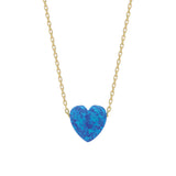 HERZ OPAL HALSKETTE