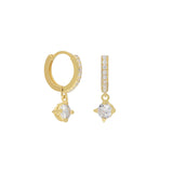ONE STONE ZIRKONIA OHRRINGE